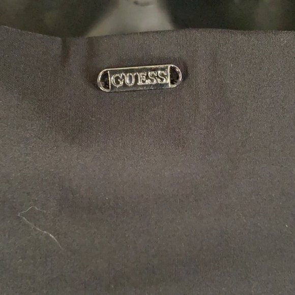 Guess Black 3/4 Sheer Sleeve Dress - Size 6 - Picture 5 of 14